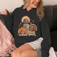 Turkey Read Books Reading Fall Thanksgiving Teacher Unisex Hoodie Turkey Read Books Reading Fall Thanksgiving Teacher Unisex Hoodie
