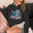 Turtle Bookworm Reading Book Bookworm Book Nerd Cute Graphic Unisex Hoodie
