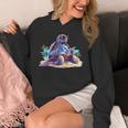 Turtle Wearing Sunglasses Reading A Book On The Beach Summer Unisex Hoodie
