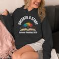 Unearth a Story 2026 Summer Reading Program Tree Book Unisex Hoodie