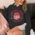Valentine Book Lover Books Are My Love Language Women Girl Unisex Hoodie