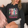 Valentine All Booked For Valentine Book Lovers Teacher Kid Unisex Hoodie