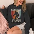 Vintage Basically Just Leave Me Alone Bigfoot Introverts Unisex Hoodie