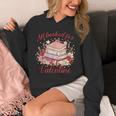 Vintage All Booked For Valentines Book Lovers Teacher Kids Unisex Hoodie