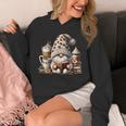Vintage Cute Gnome Reading Book Coffee Latte Men Women Kids Unisex Hoodie Vintage Cute Gnome Reading Book Coffee Latte Men Women Kids Unisex Hoodie