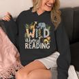 Wild About Reading Animals And Book Lovers Unisex Hoodie Wild About Reading Animals And Book Lovers Unisex Hoodie