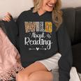 Wild About Reading Book Lover Bookworm Library Day Unisex Hoodie