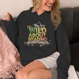 Wild About Reading Books Lovers Novelty Bookworm Library Day Unisex Hoodie Wild About Reading Books Lovers Novelty Bookworm Library Day Unisex Hoodie