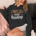 Wild About Reading Books Reader Lover Bookworm Leopard Print Unisex Hoodie Wild About Reading Books Reader Lover Bookworm Leopard Print Unisex Hoodie