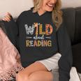 Wild About Reading Books Reader Teachers Kids Librarian Unisex Hoodie