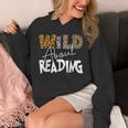 WILD ABOUT READING Reading Books Bookworm Library Day Unisex Hoodie