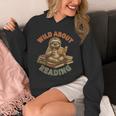 Wild About Reading Sloth Coffee Teacher Book Lover Unisex Hoodie Wild About Reading Sloth Coffee Teacher Book Lover Unisex Hoodie