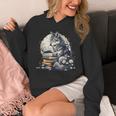 Wolf Reading Book Librarian Library Wolves Unisex Hoodie