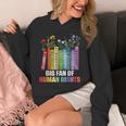 Women Floral Book Big Fan Of Human Rights Liberal Protest Unisex Hoodie