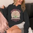Women's Unearth a Story 2026 Summer Reading Program Flowers Book Unisex Hoodie Women's Unearth a Story 2026 Summer Reading Program Flowers Book Unisex Hoodie