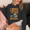 I Write Book Writer Author Book Writing Novelist Unisex Hoodie