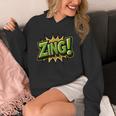 ZING Comic Book Retro Artwork – Cartoon Collector Unisex Hoodie