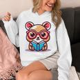 Adorable Book Lover Quokka With Reading Glasses Cute Unisex Hoodie