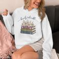 Barely Tolerable Book Lover Floral Quote Pride And Prejudice Unisex Hoodie