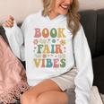 Book Fair Vibes Groovy Retro School Reading Nostalgic Unisex Hoodie Book Fair Vibes Groovy Retro School Reading Nostalgic Unisex Hoodie