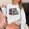 Book Lovers Im With The Banned Books For Reading Librarian Unisex Hoodie