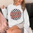 Bookish Baddie Retro Aesthetic Typography Unisex Hoodie