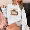 Booktrovert Vintage Wildflowers Books For Book Lovers Unisex Hoodie