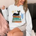 Cat And Books Retro Midcentury Mid Century Aesthetic Unisex Hoodie Cat And Books Retro Midcentury Mid Century Aesthetic Unisex Hoodie