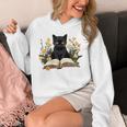 Cat Shirts For Women Book Lover Shirt Cute Cat And Book Premium Tri-Blend Unisex Hoodie Cat Shirts For Women Book Lover Shirt Cute Cat And Book Premium Tri-Blend Unisex Hoodie