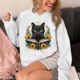 Cat For Women Book Lover Cute Cat And Book Unisex Hoodie