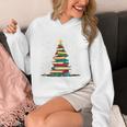 Christmas Tree Of Books Holiday Unisex Hoodie Christmas Tree Of Books Holiday Unisex Hoodie