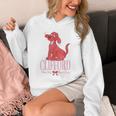 Clifford The Big Red Dog Pink Text With Bow Illustrated Book Unisex Hoodie Clifford The Big Red Dog Pink Text With Bow Illustrated Book Unisex Hoodie