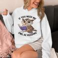 Cool Owl If You Need Me Owl Be Reading Book Students Unisex Hoodie