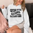 Crying Over Fictional Characters Book Lovers Unisex Hoodie Crying Over Fictional Characters Book Lovers Unisex Hoodie
