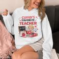 Cupid's Favorite Math Teacher Valentine Reading Book Women Unisex Hoodie Cupid's Favorite Math Teacher Valentine Reading Book Women Unisex Hoodie