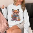 Cute Fox Read More Be Kind Stay Weird Reader Geek Book Lover Unisex Hoodie