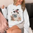 Cute Ghost Reading Book Librarian Book Lover Unisex Hoodie
