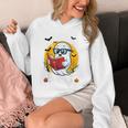 Cute Ghost Reading Book Retro Halloween Librarian Unisex Hoodie Cute Ghost Reading Book Retro Halloween Librarian Unisex Hoodie