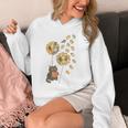 Cute Reading Cat With Kitten Dandelion Flowers Book Lover Unisex Hoodie Cute Reading Cat With Kitten Dandelion Flowers Book Lover Unisex Hoodie