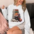 Cute Red Panda Reading Book Animal Bookworm Unisex Hoodie