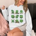 Cute Shamrock Reading St Patricks Day Teacher Book Lovers Unisex Hoodie Cute Shamrock Reading St Patricks Day Teacher Book Lovers Unisex Hoodie