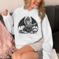 Dragon Reading Book Bookworm Books Dragon Learning Unisex Hoodie