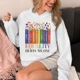 Equality Hurts No One LGBTQ Pride Books And Flowers Unisex Hoodie Equality Hurts No One LGBTQ Pride Books And Flowers Unisex Hoodie