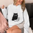 First Of All I’m A Delight Cute Cat Books Coffee Humor Unisex Hoodie First Of All I’m A Delight Cute Cat Books Coffee Humor Unisex Hoodie