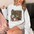 Ghost Reading Book Cat Lover Halloween Reading Enthusiast Unisex Hoodie