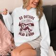 Go Outside Read a Book Vintage Bibliophiles Unisex Hoodie