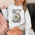 Great Pyrenees Dog Breed Life Is Better With Books And Great Unisex Hoodie Great Pyrenees Dog Breed Life Is Better With Books And Great Unisex Hoodie
