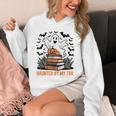 Haunted By My TBR Boo Halloween Book Lover Librarian Unisex Hoodie