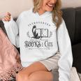 Introverted But Willing To Discuss Cats And Books Unisex Hoodie