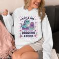 Just A Girl Who Loves Dragons And Books Lover Reading Book Unisex Hoodie Just A Girl Who Loves Dragons And Books Lover Reading Book Unisex Hoodie